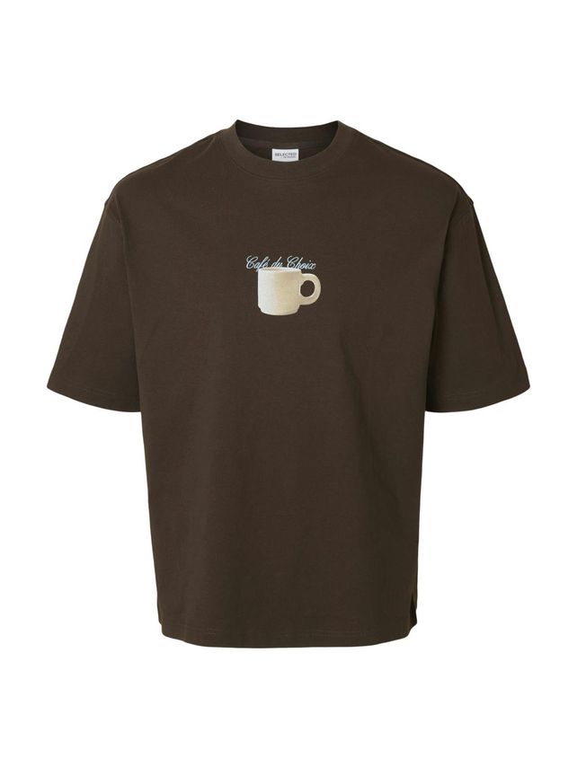 Slhrelaxnorman Ss Coffee Tee