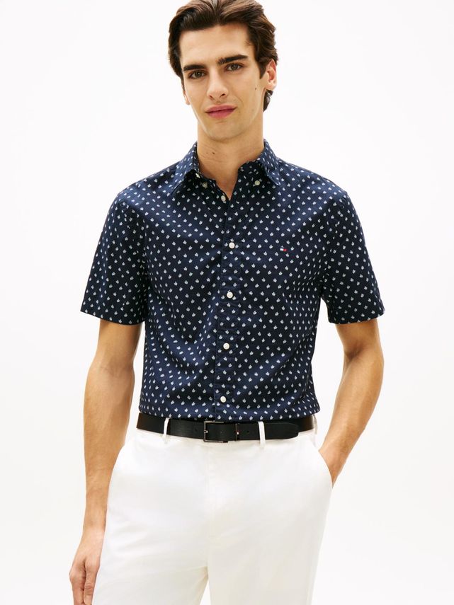 Flex Poplin Prt Rf Bd S S