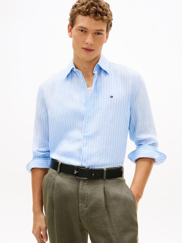 Linen Bengal Stripe Rf Shirt