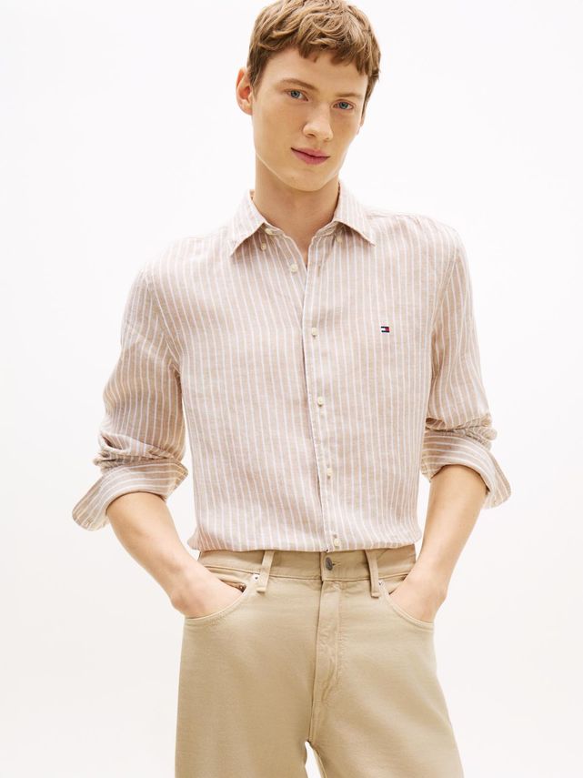Linen Bengal Stripe Rf Shirt