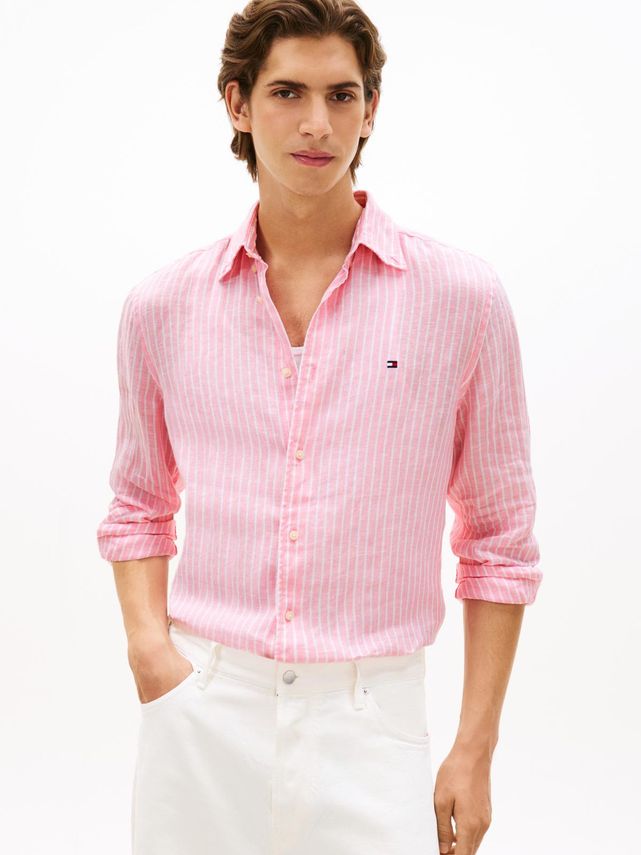 Linen Bengal Stripe Rf Shirt
