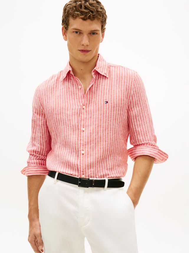 Linen Bengal Stripe Rf Shirt