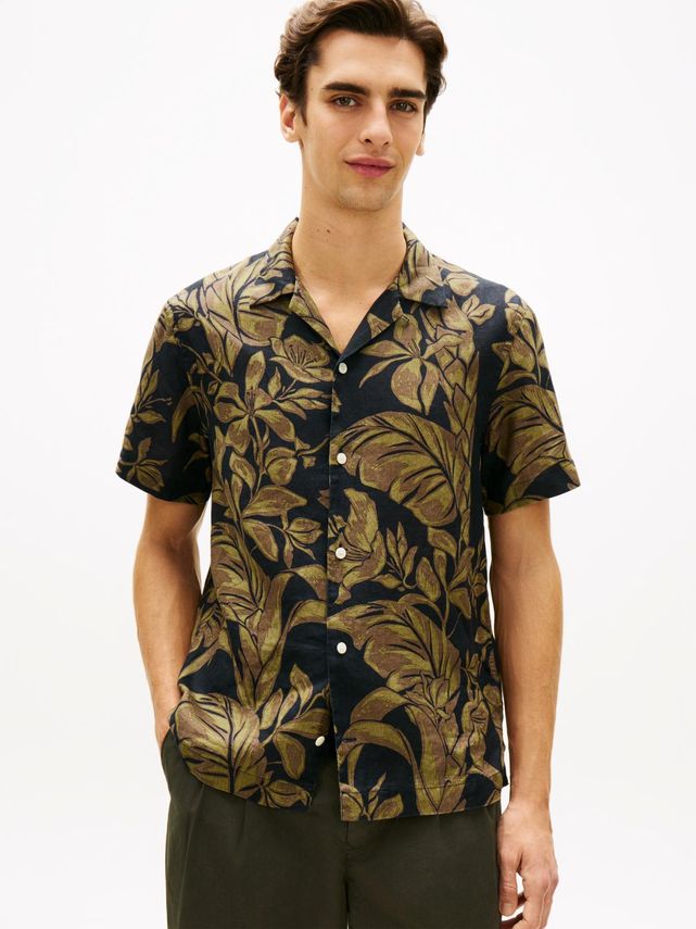Linen Floral Aop Ss Rf 1 2