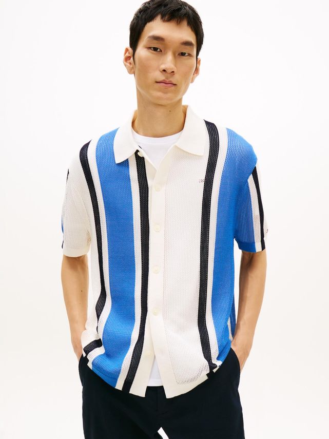 Athleisure Open Knit Ss Shirt