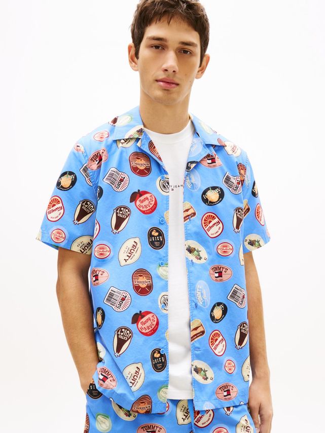 Tjm Reg Aop Camp Shirt Ext