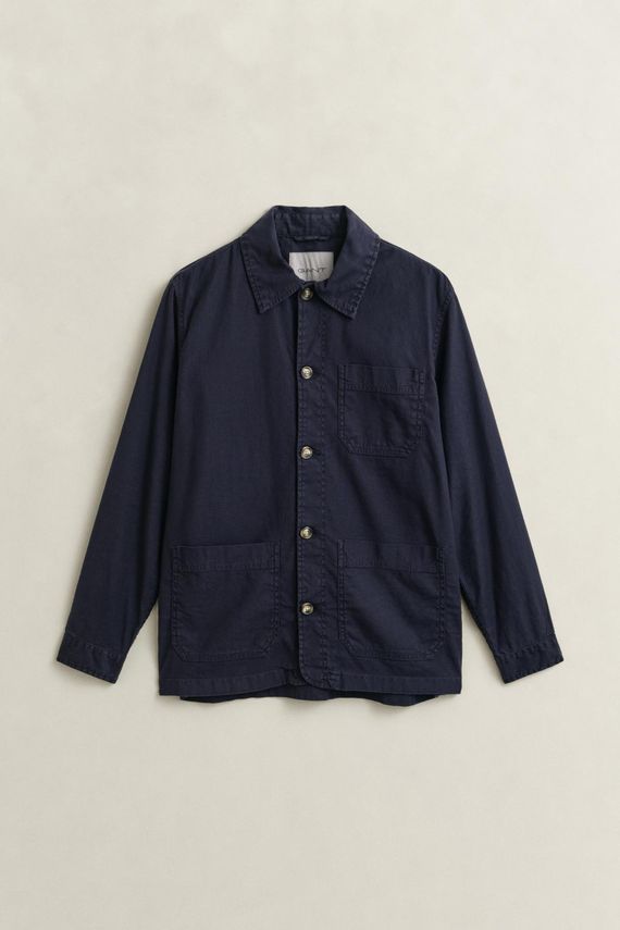 Reg Cotton   Linen Overshirt