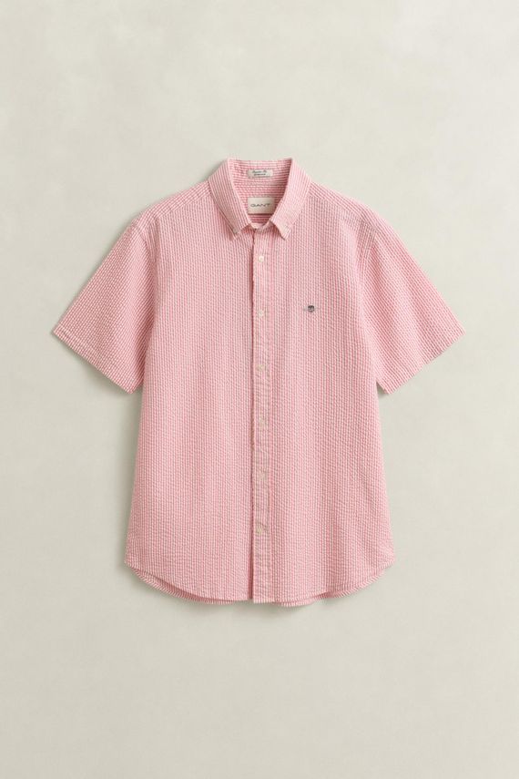 Reg Seersucker Stripe Ss Shirt