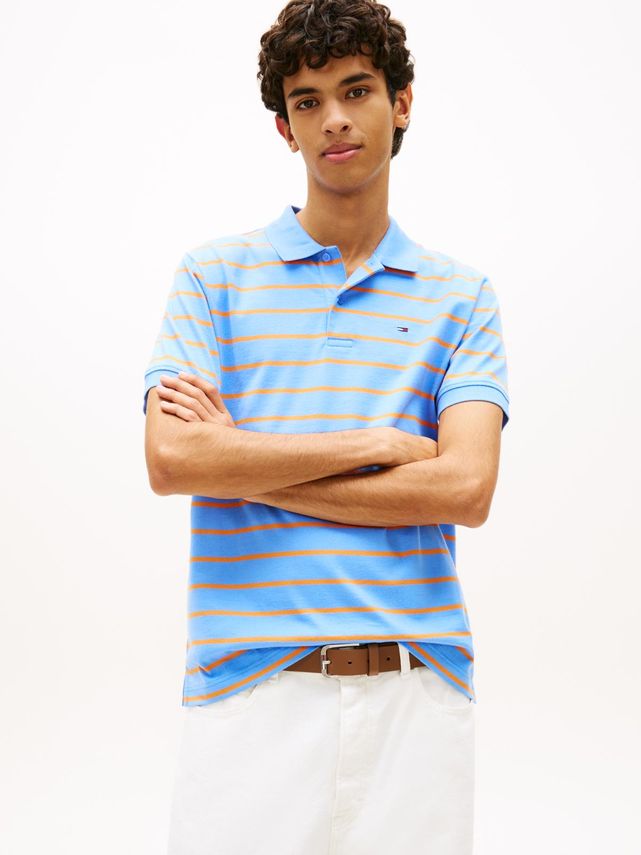 Tjm Reg Stripe Polo Ext