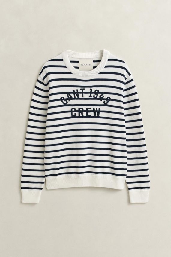 Breton Stripe Graphic C-neck