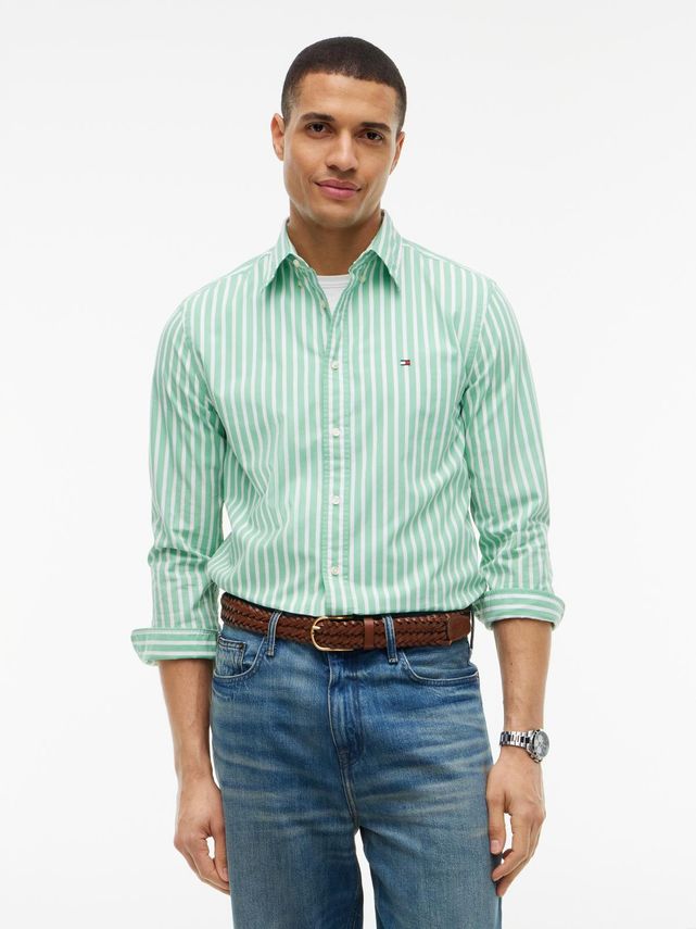 Flex Poplin Seasonal Stripe Sht