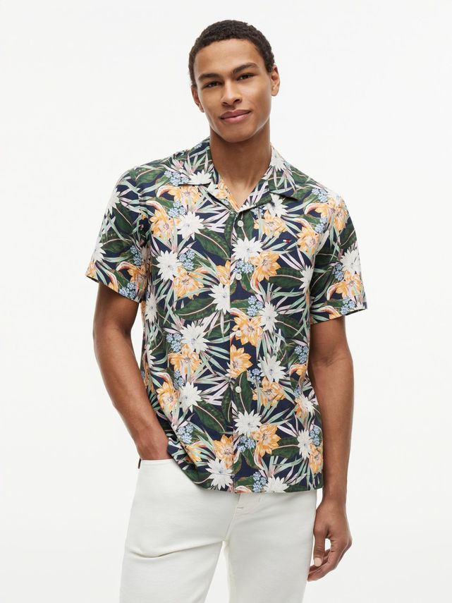 Co Lyocell Floral Ss Shirt