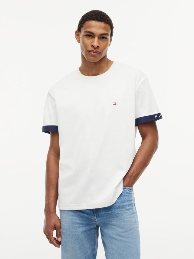 Sail Mix Media Cuff Regular Tee
