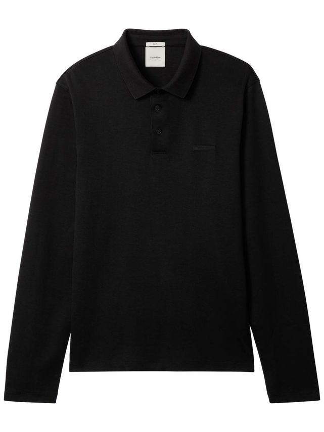 Ls Slim Supima Logo Patch Polo