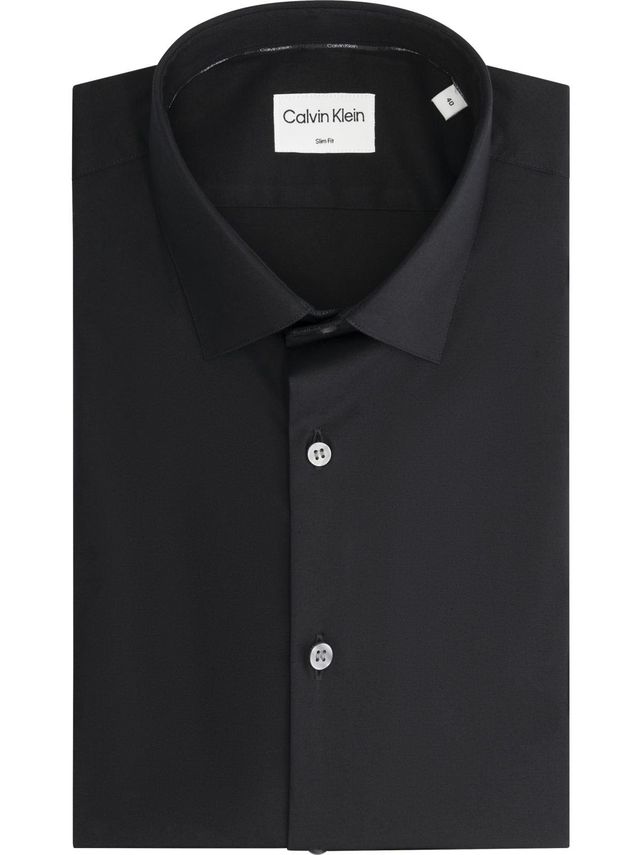 Slim Esntl Poplin Nos Str Sld
