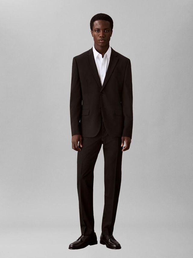 Ls Italian Wl Blend Slim Blazer