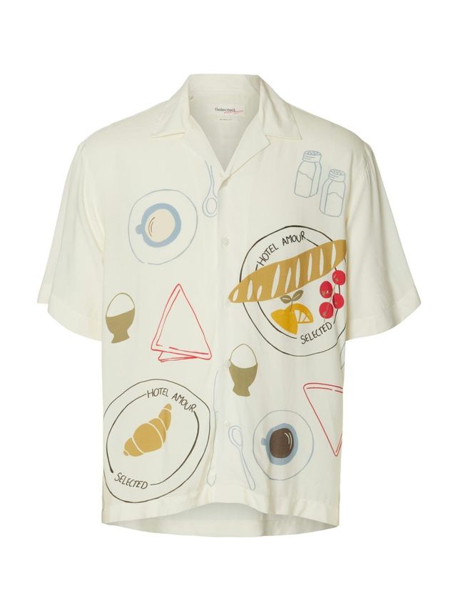 Slhrlxhotel Amour Print Ss Shirt