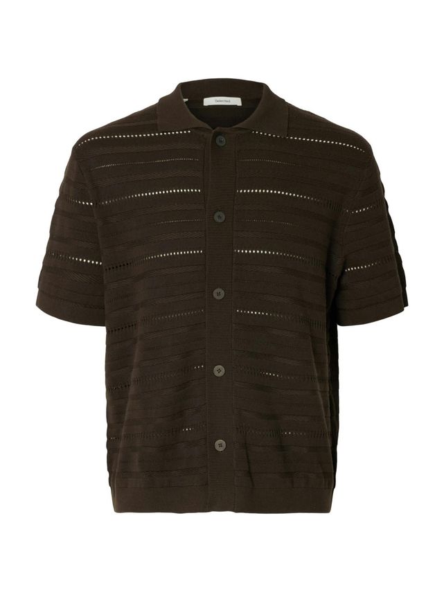 Slhpalle Ss Knit Polo Cardigan
