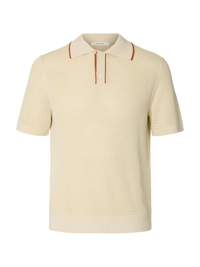Slhjesse Ss Knit Open Structure Pol