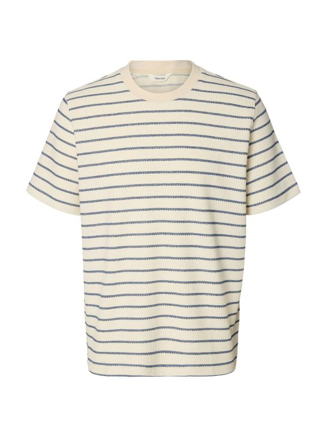Slhdjango Stripe Ss O-neck Tee