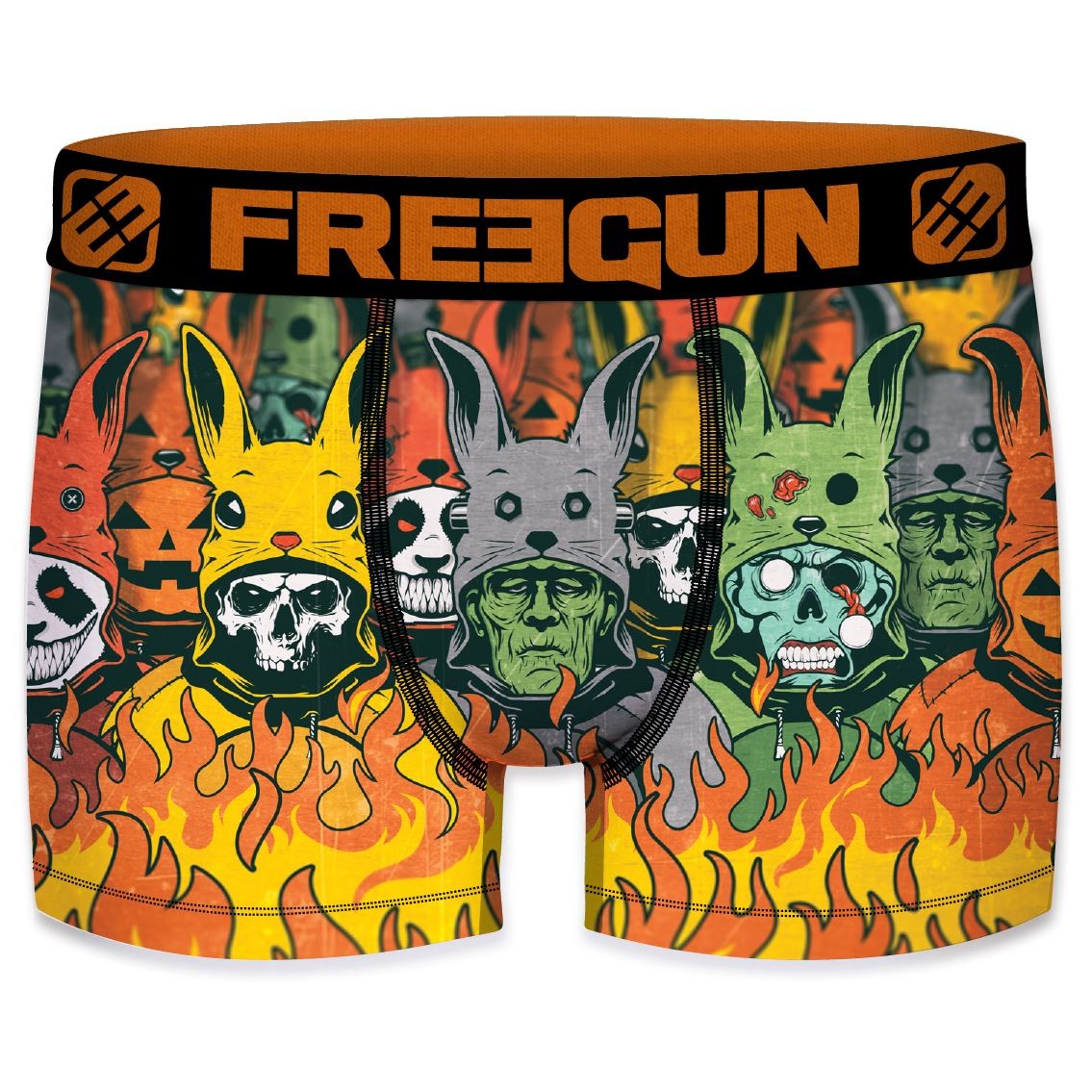 Drenge Microfiber Boxershorts - Halloween Monster - Freegun
