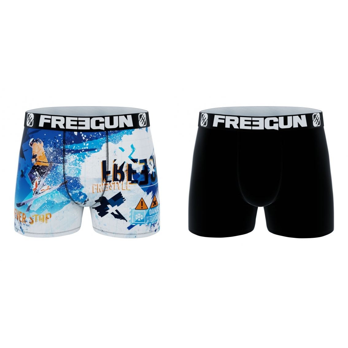 2-pack Drenge Microfiber Boxershorts - Ski- Freegun