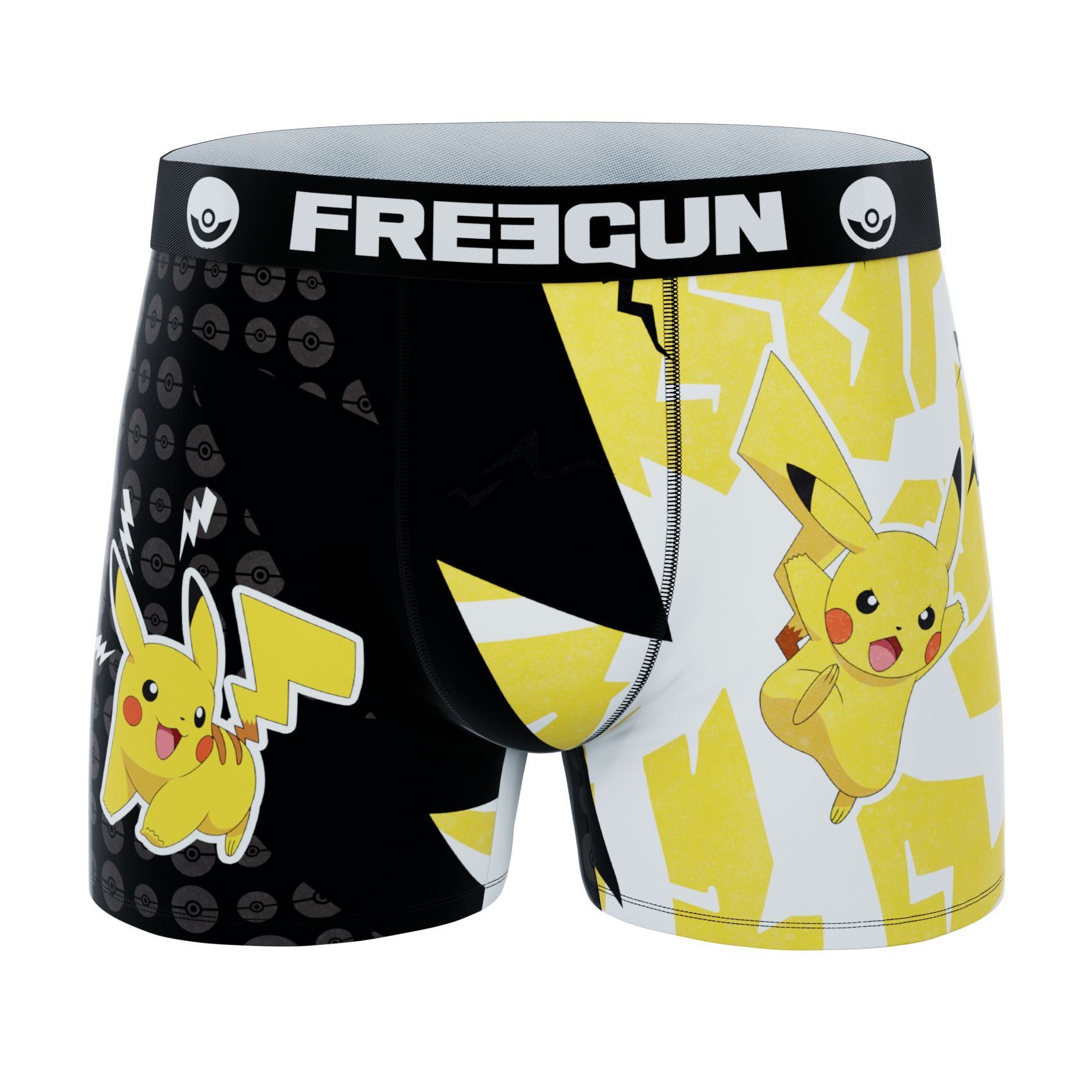 Pok? Mon Boxershorts - Pikachu Lightning 3 - Freegun Microfiber