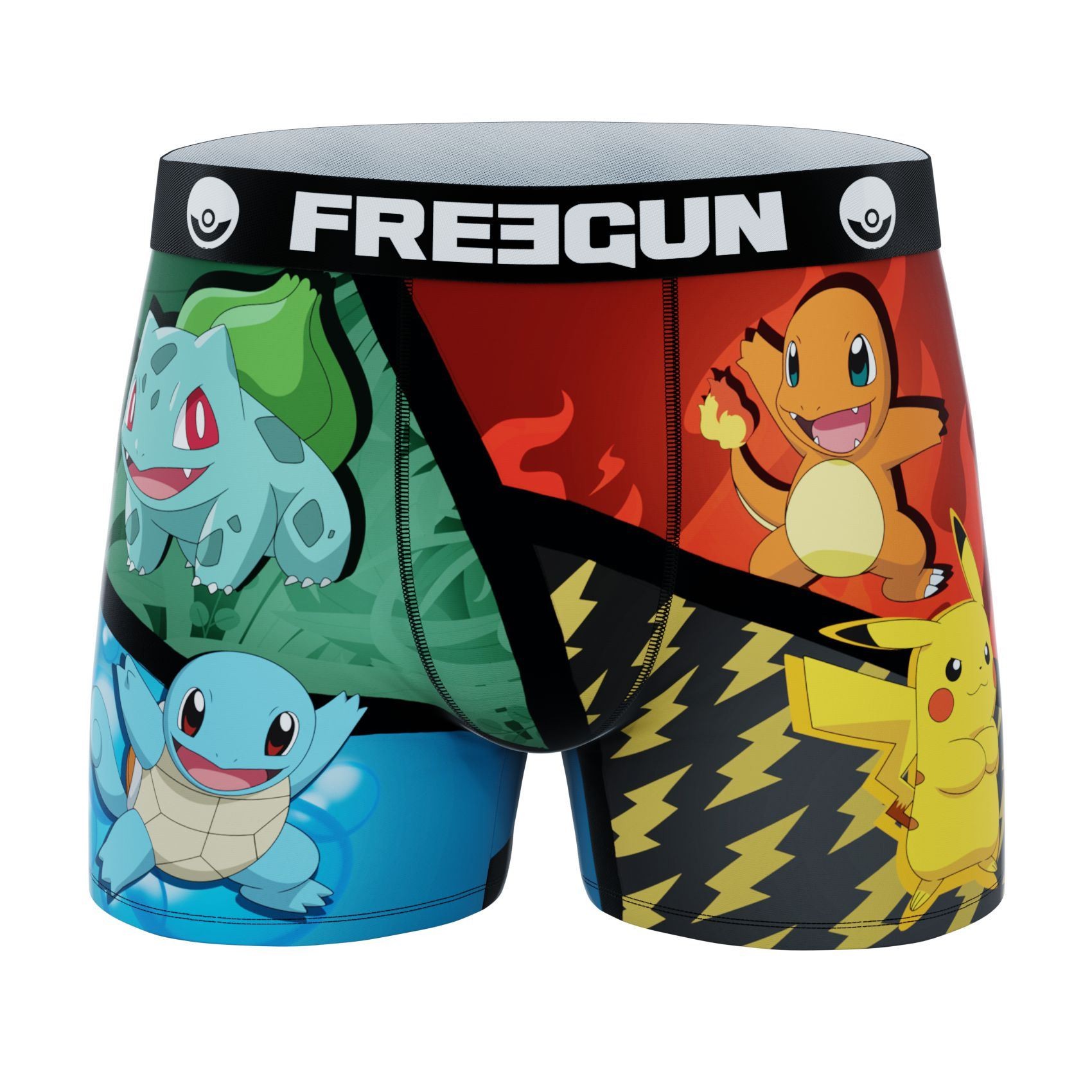 Pok? Mon Drenge Boxershorts - 4 Pok? Mons - Freegun Microfiber
