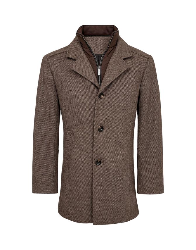 Mens Wool Coat Modern Fit