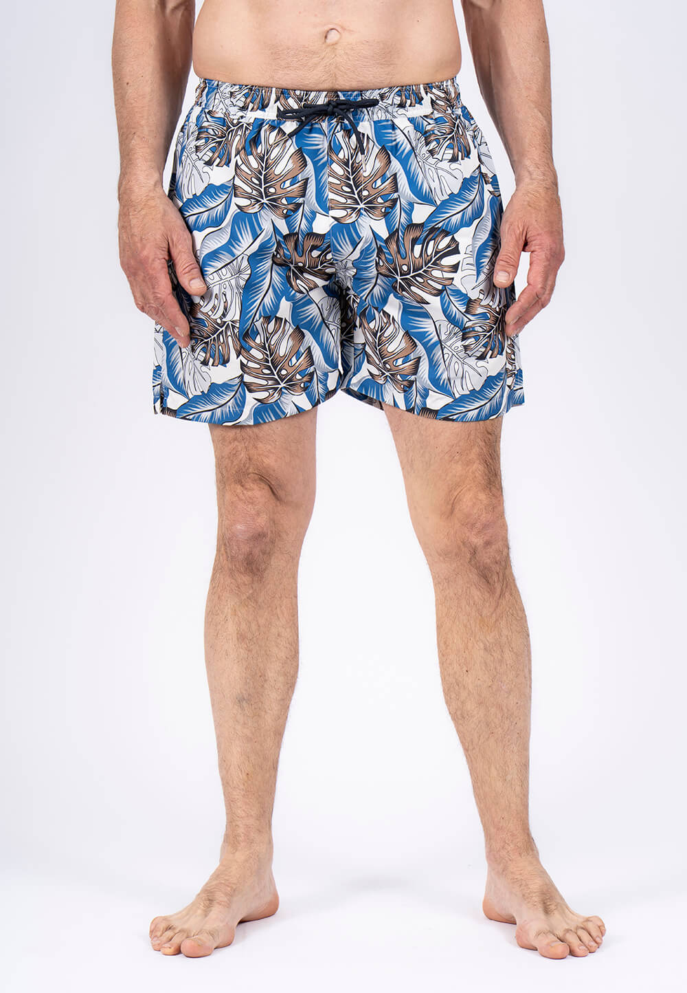Pre End - Cancun Swimshorts Med Print I Blå Hvid