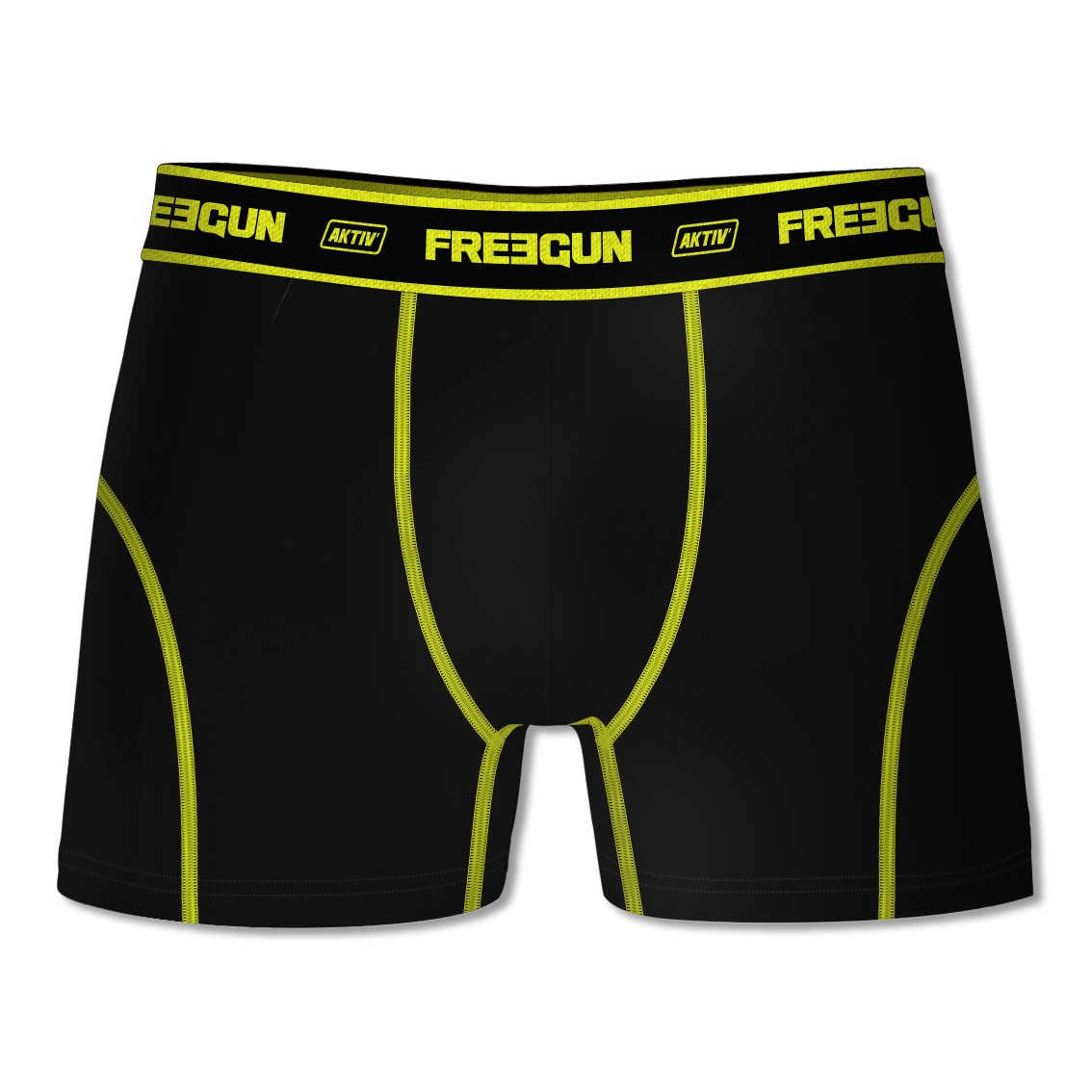 Freegun Sports Boxershorts I Microfiber - Sort Gul