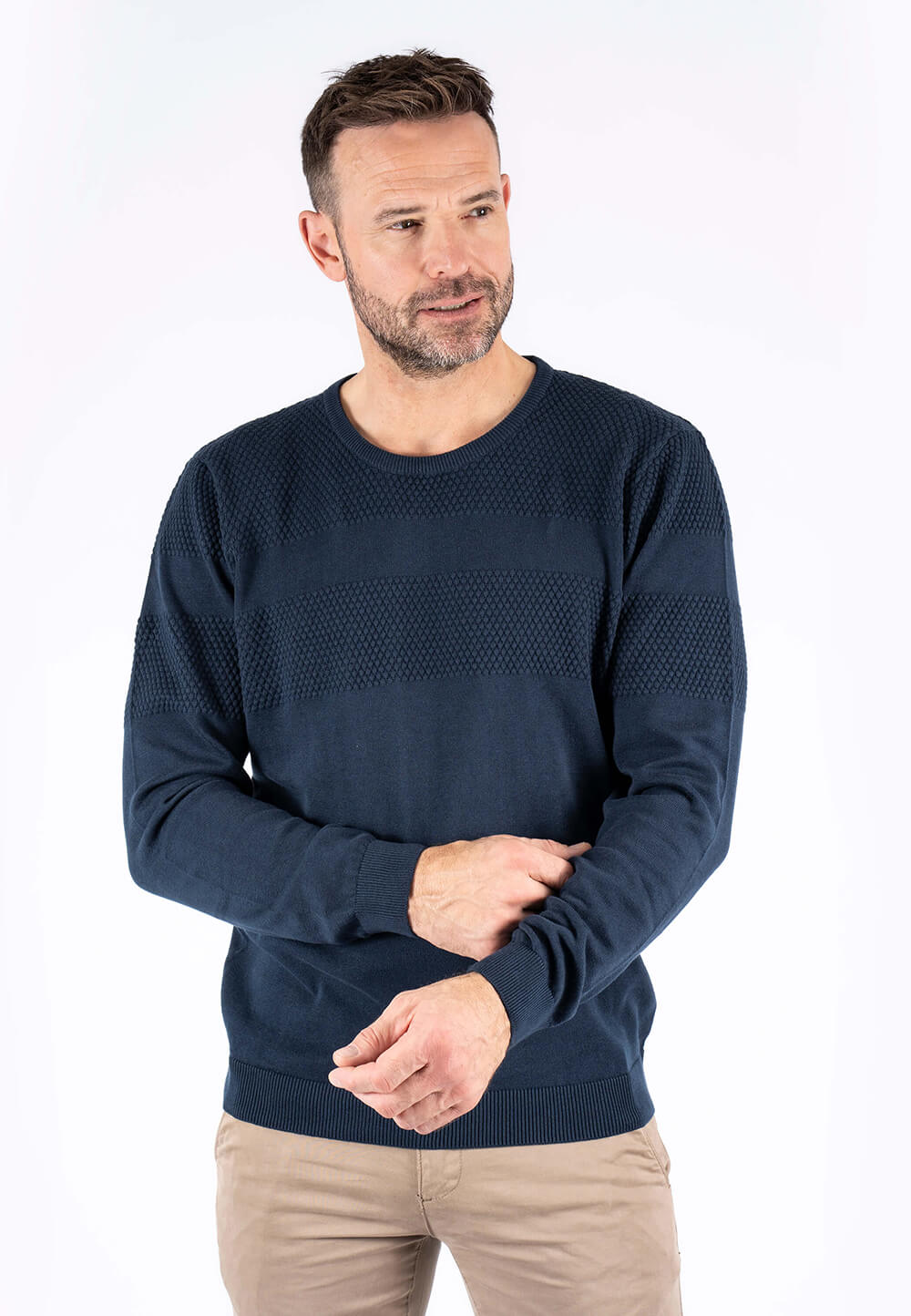 Pre End - Nilson O-strik Med Struktur I Navy