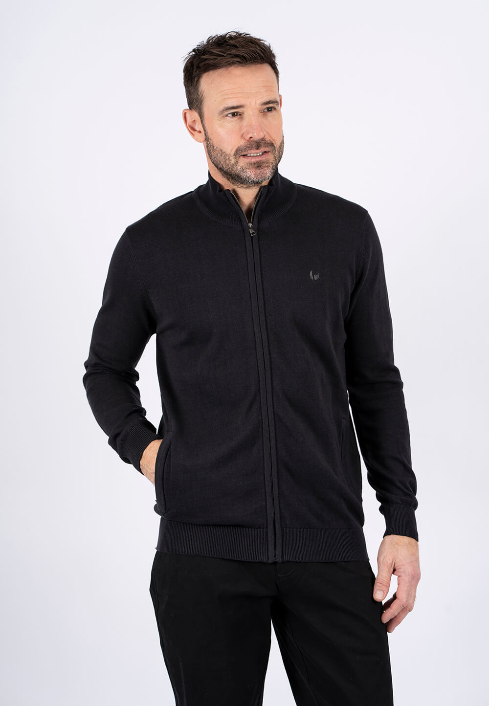 Pre End - Malcom Stik Cardigan I Sort