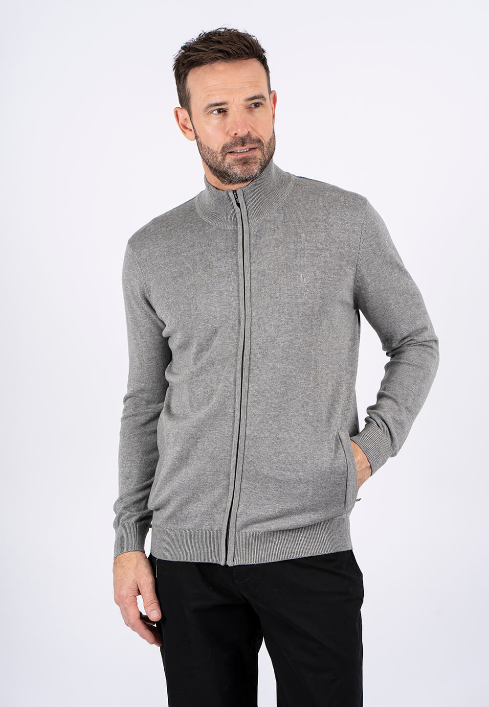 Pre End - Malcom Stik Cardigan I Grå