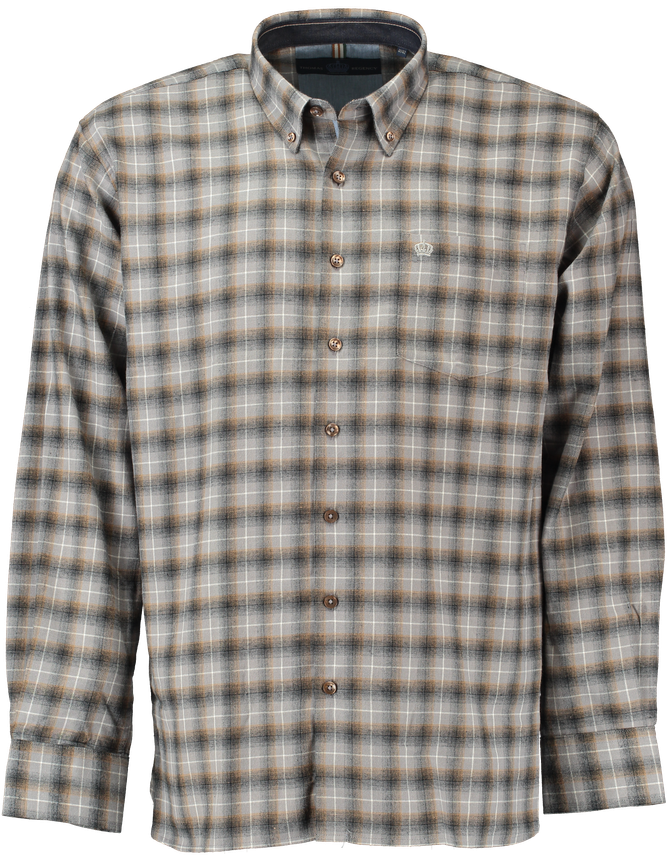 Herreskjorte i flannel - Regular Fit fra Thomas Regency