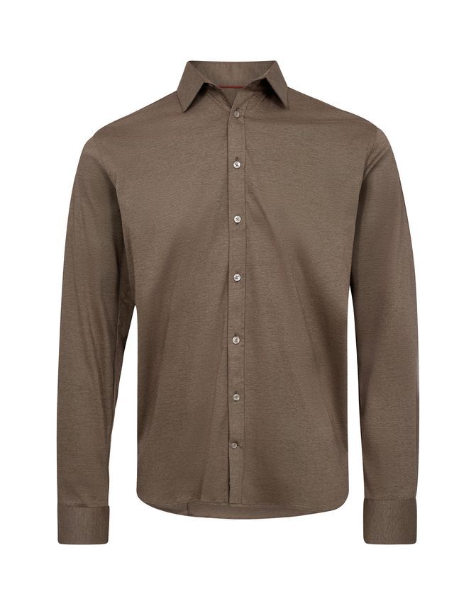 Knitted Shirt L S Modern Fit