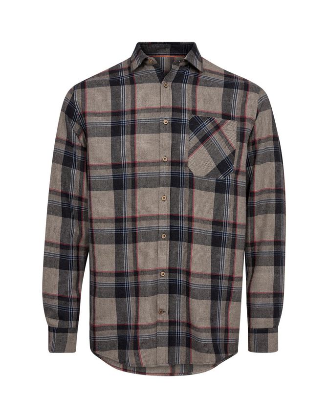 Flannel Shirt L S Modern Fit