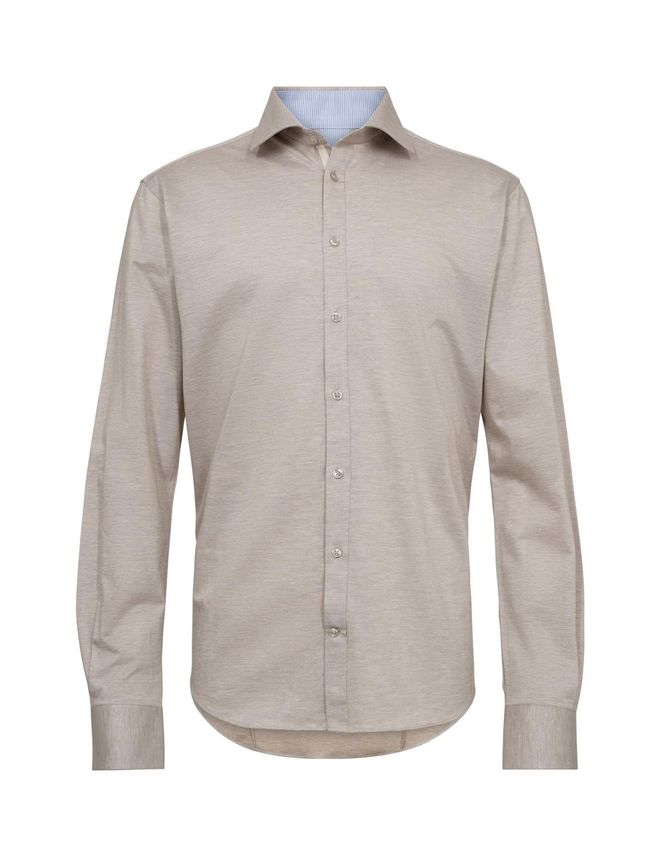 Knitted Mod Fit Shirt L S
