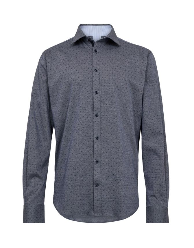 Knitted Mod Fit Shirt L S