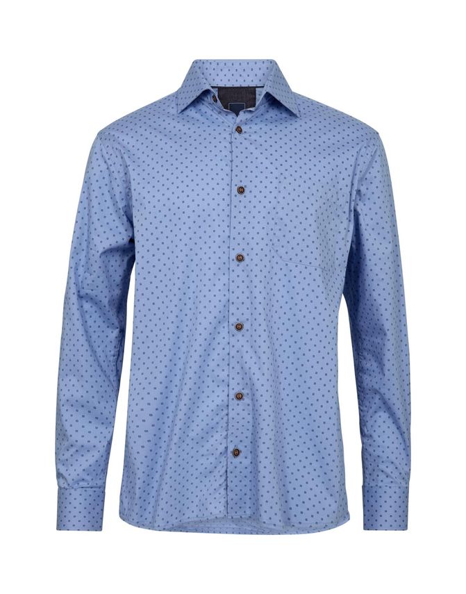 Mens Knitted Shirt L S