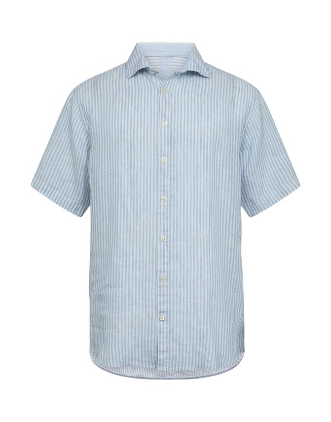 Linen Blend Shirt S S Modern Fit