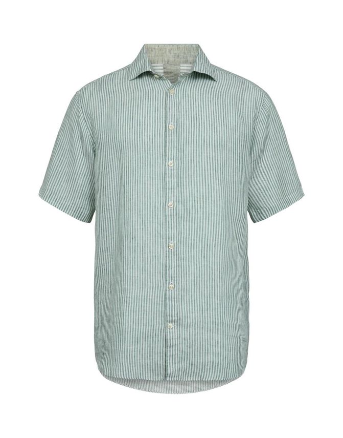 Linen Blend Shirt S S Modern Fit