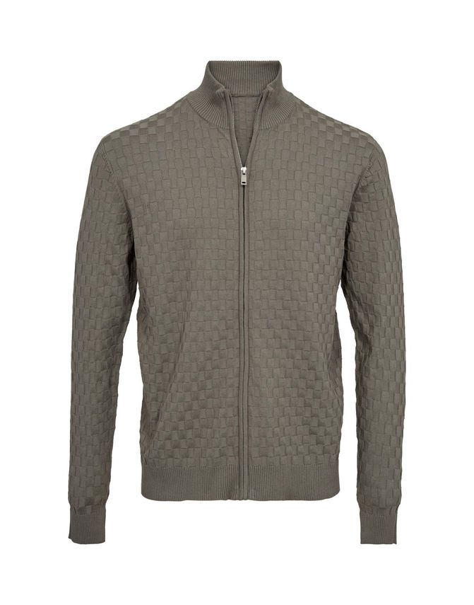 Stand Up Collar Knit Regular Fit