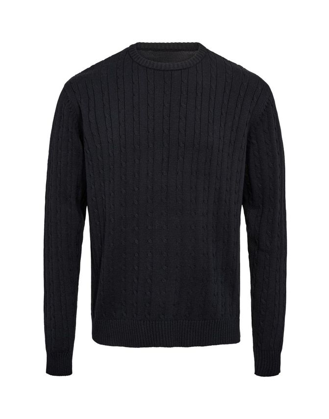 Cable O-neck Knit Regular Fit