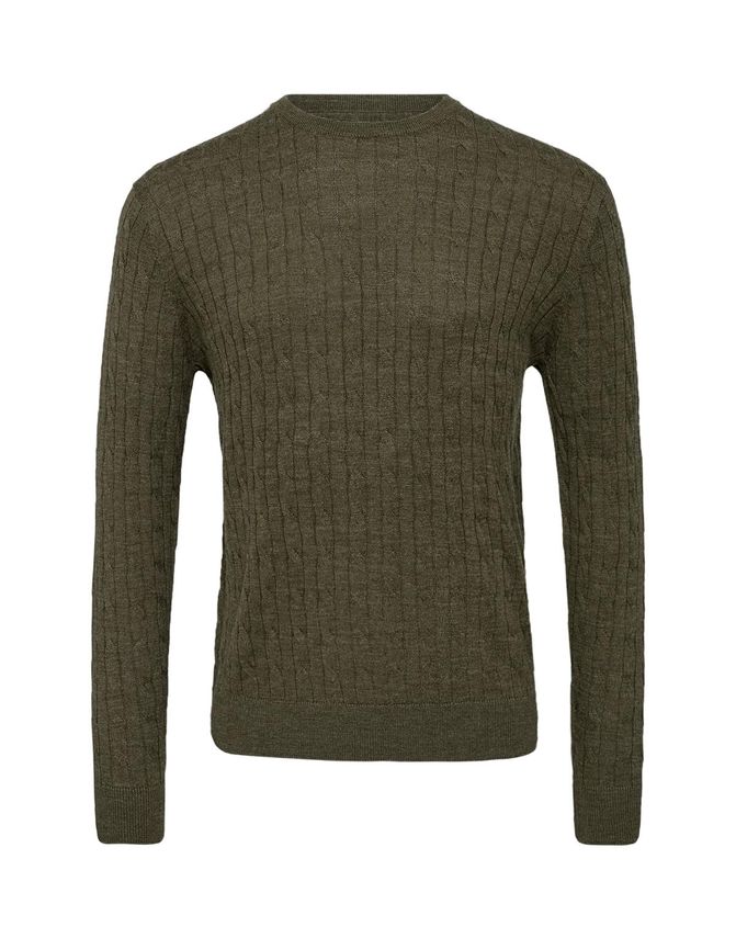 Mens Merino O-neck Modern Fit