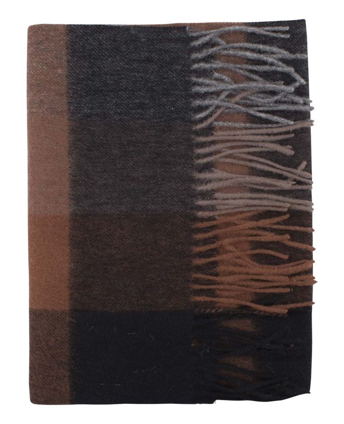 Checked Wool Scarf
