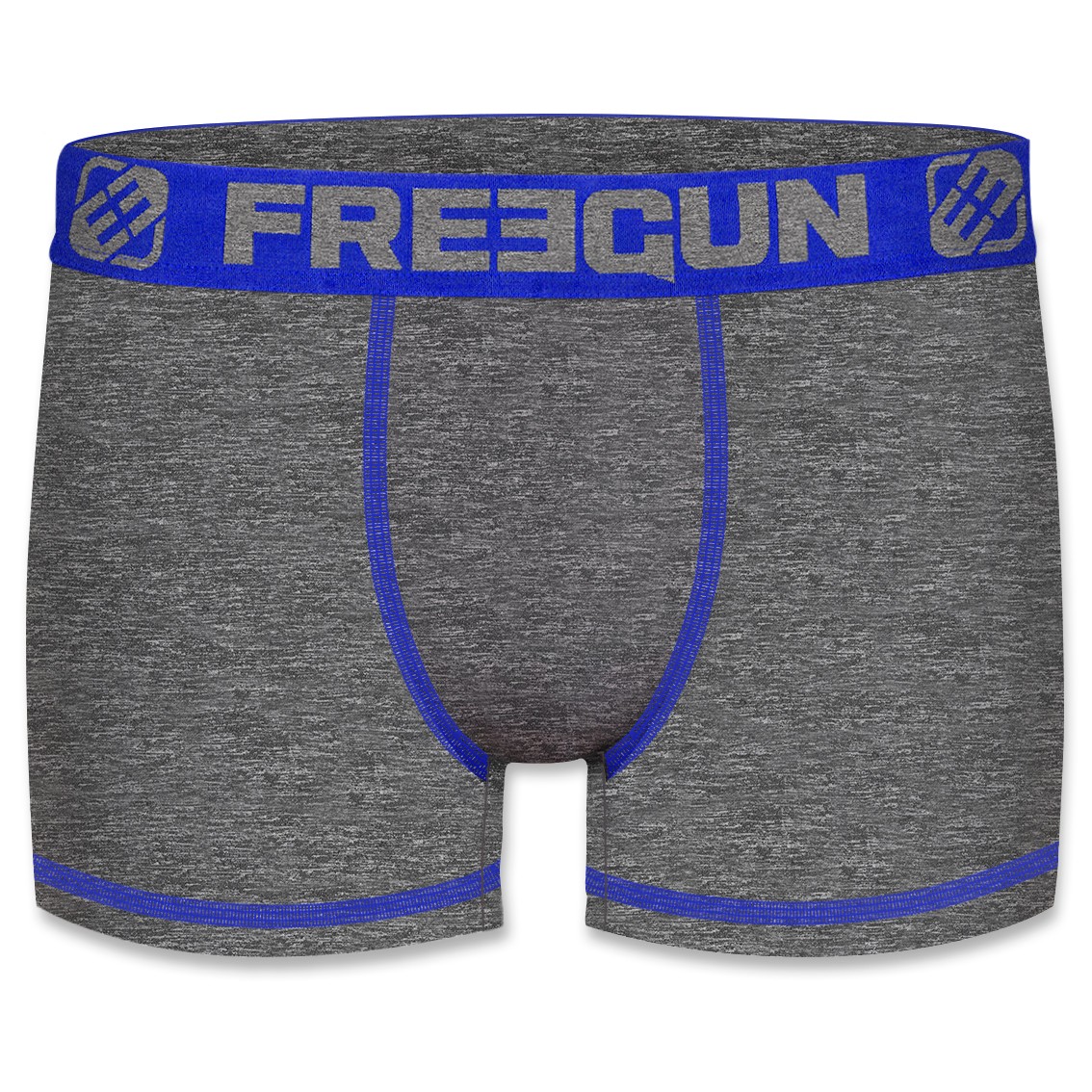 Freegun Boxershorts I Microfiber - Grå Med Blå