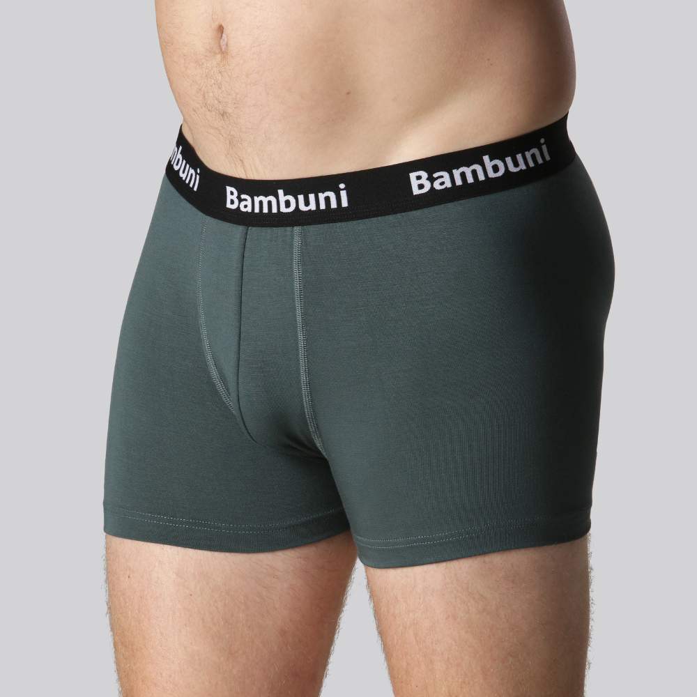 Bambus Underbukser I Grøn Til Mænd