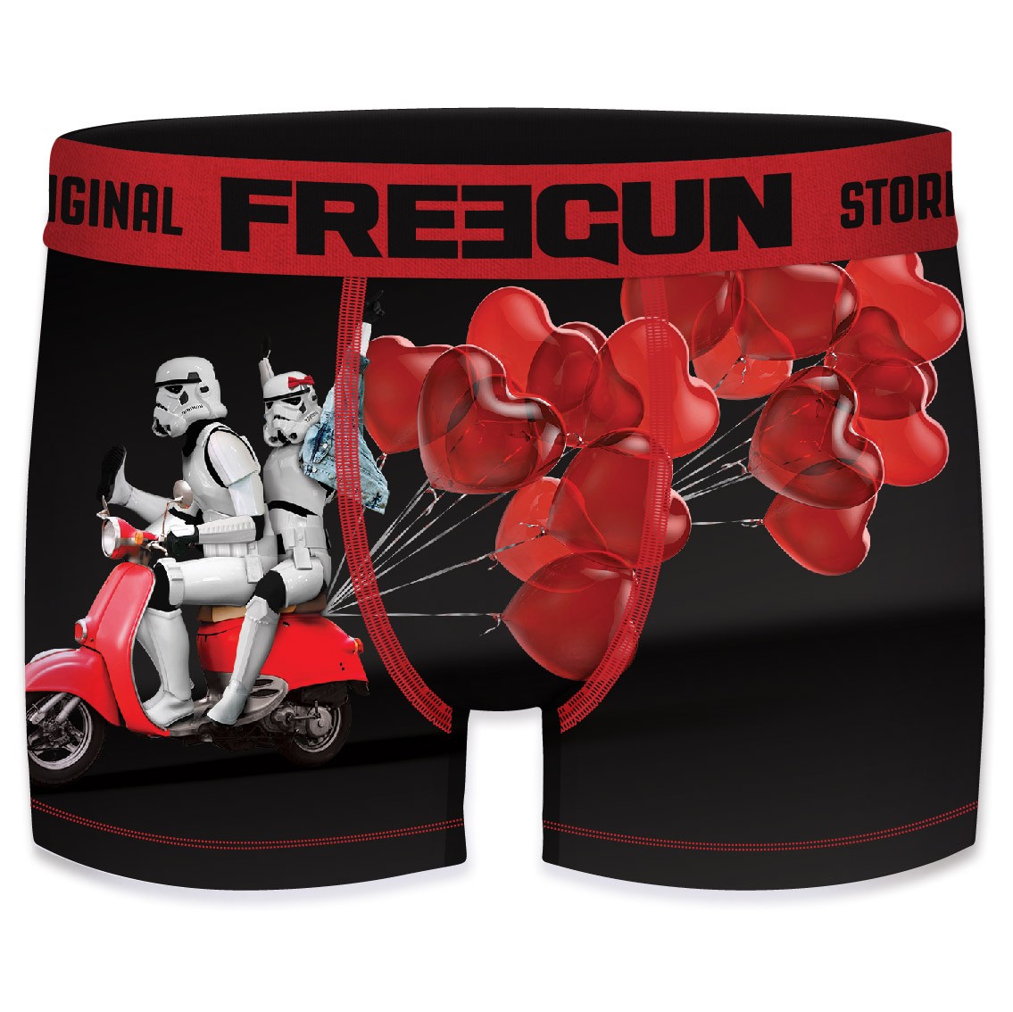 Stormtrooper - Valentinesday Scooter Love - Star Wars - Freegun Microfiber Boxershorts