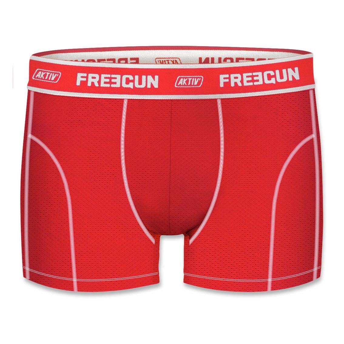 Sports Boxershorts I Microfiber - Rød Mesh - Freegun