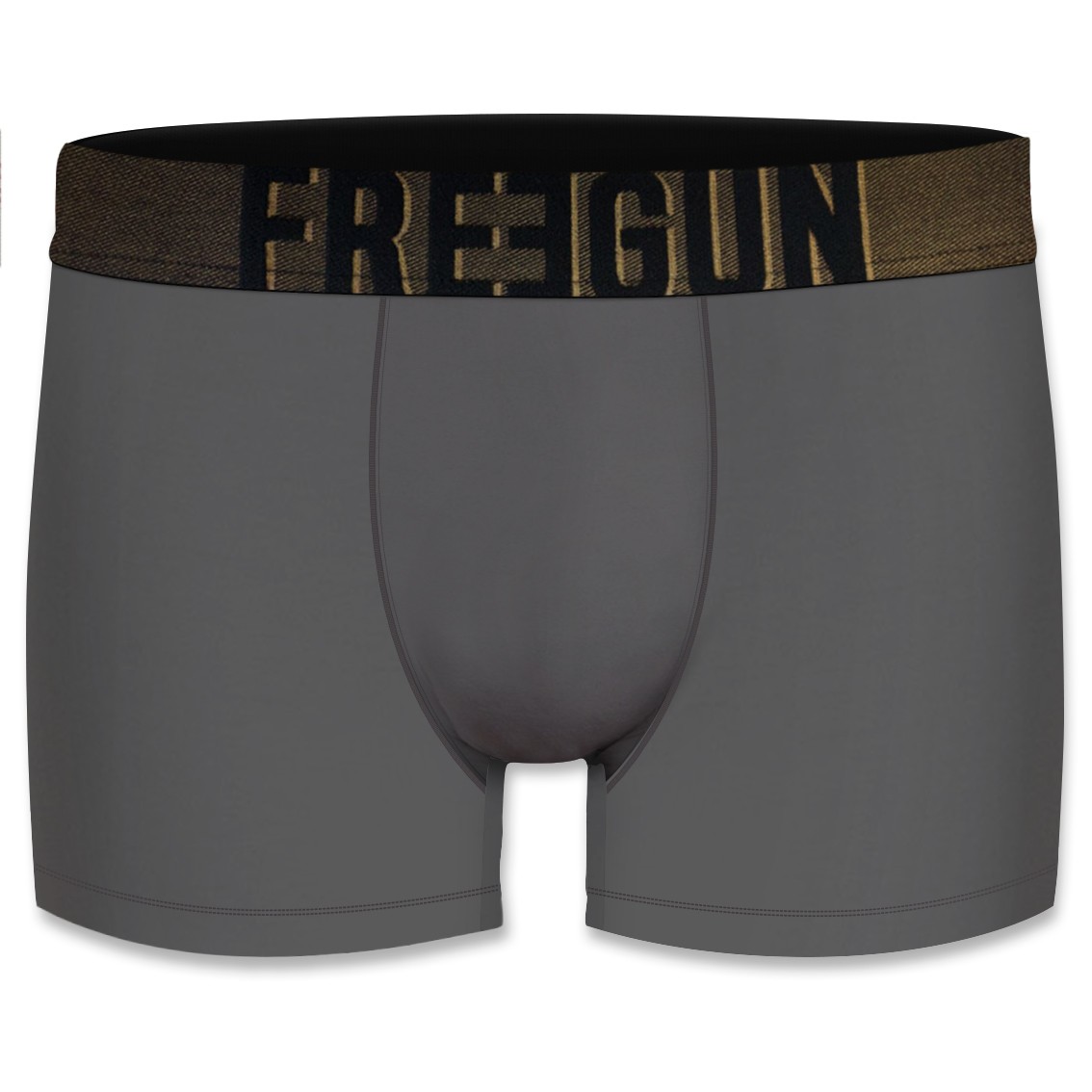 Boxershorts I Microfiber - Grå - Freegun